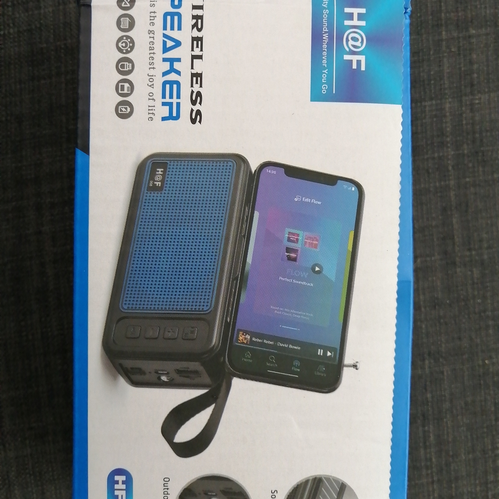 H@F Wireless Speaker with Blue Panel